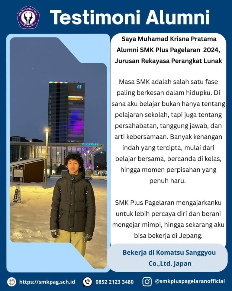 Poster testimoni Muhamad Krisna Pratama