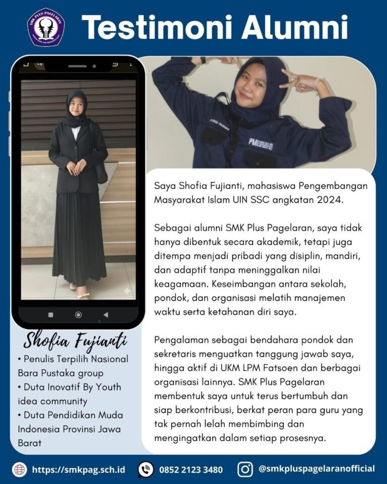 Poster testimoni Shofia Fujianti